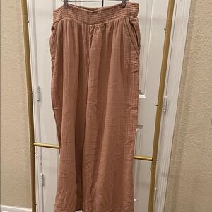 aerie cover up pants in tan